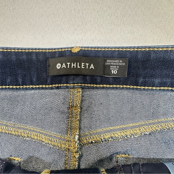 Athelta Sculptek Skinny Jeans Dark Wash Size 10 Slimming - Picture 3 of 8